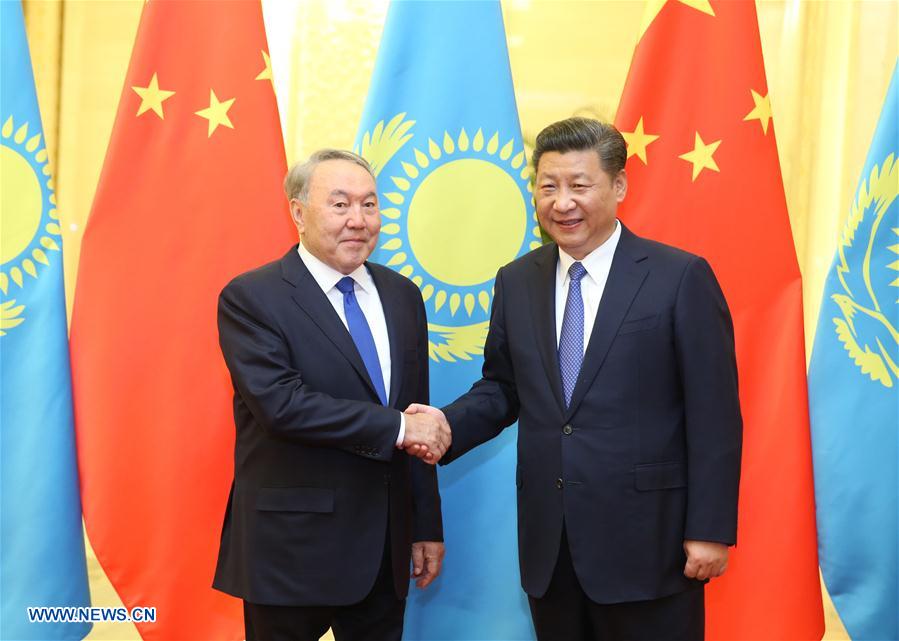 (BRF)CHINA-BEIJING-XI JINPING-KAZAKH PRESIDENT-MEETING(CN)