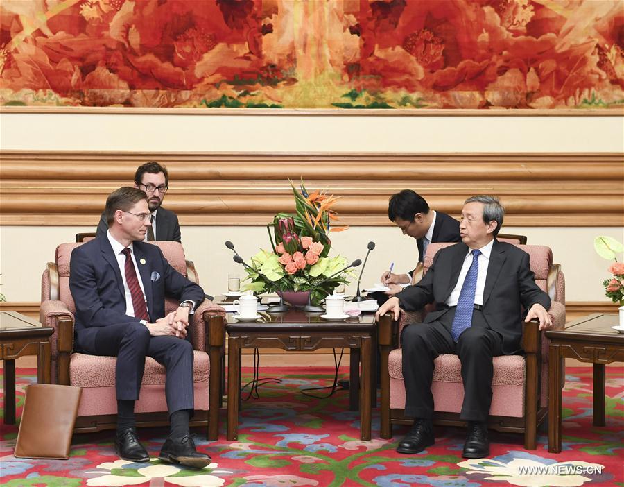 (BRF)CHINA-EUROPEAN COMMISSION-MA KAI-KATAINEN-MEET (CN)