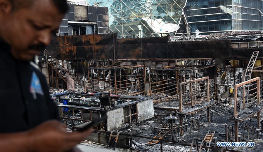 INDIA-MUMBAI-FIRE INCIDENT-BURNED BUILDING