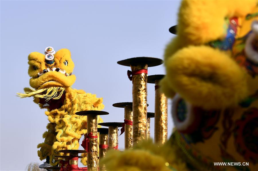 CHINA-SHANDONG-LION DANCE (CN)