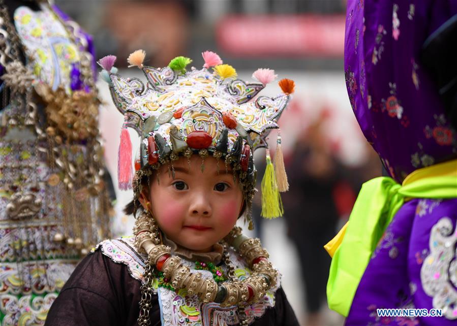 #CHINA-GUIZHOU-DONG ETHNIC GROUP-CHILDREN-HAT(CN)