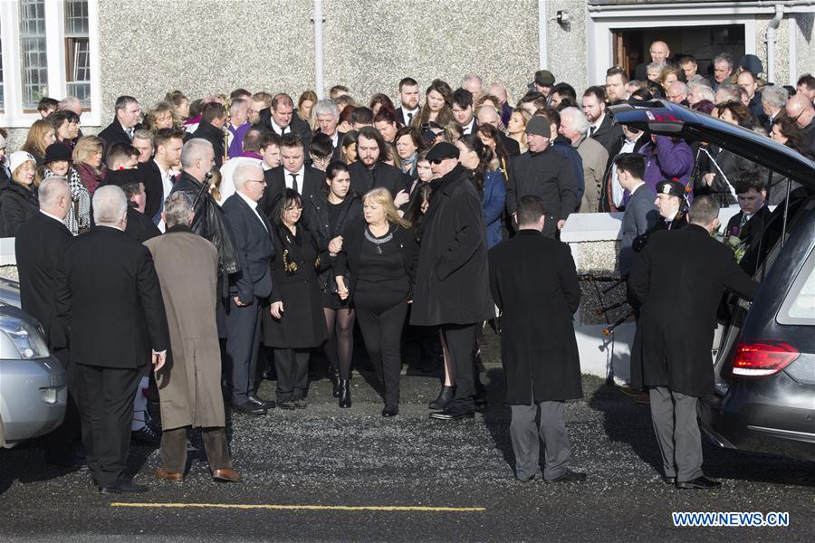 IRELAND-LIMERICK-THE CRANBERRIES-DOLORES O'RIORDAN-FUNERAL