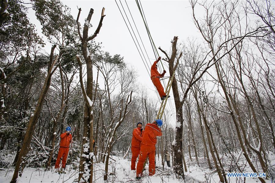 CHINA-NANJING-SNOWFALL (CN)