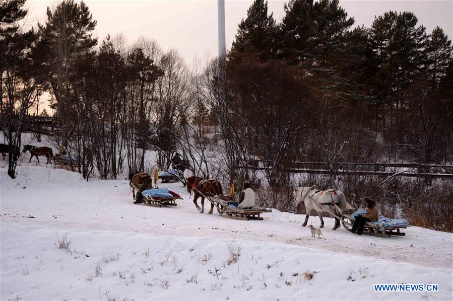 CHINA-HEILONGJIANG-MOHE-BEIJI VILLAGE-SCENERY (CN)