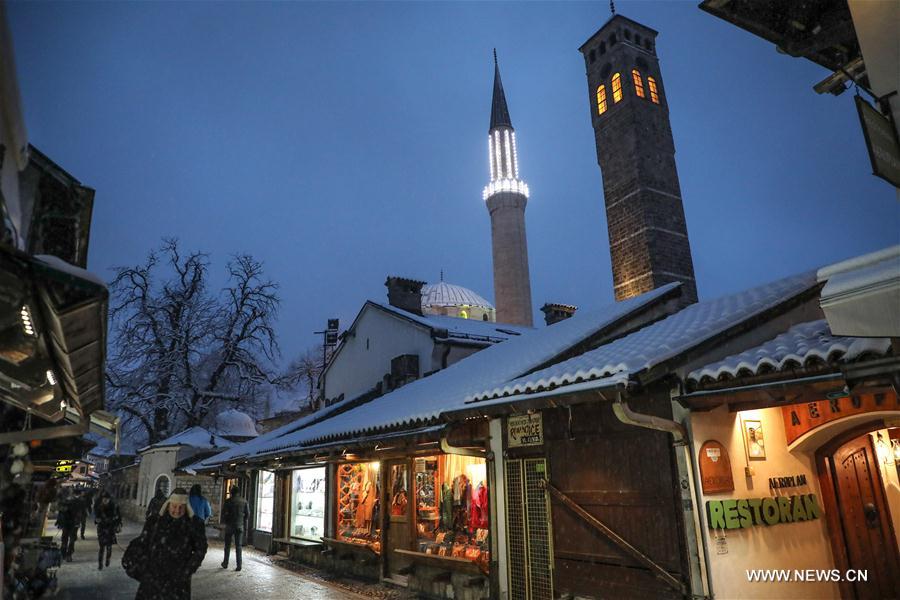 BOSNIA AND HERZEGOVINA-SARAJEVO-SNOW