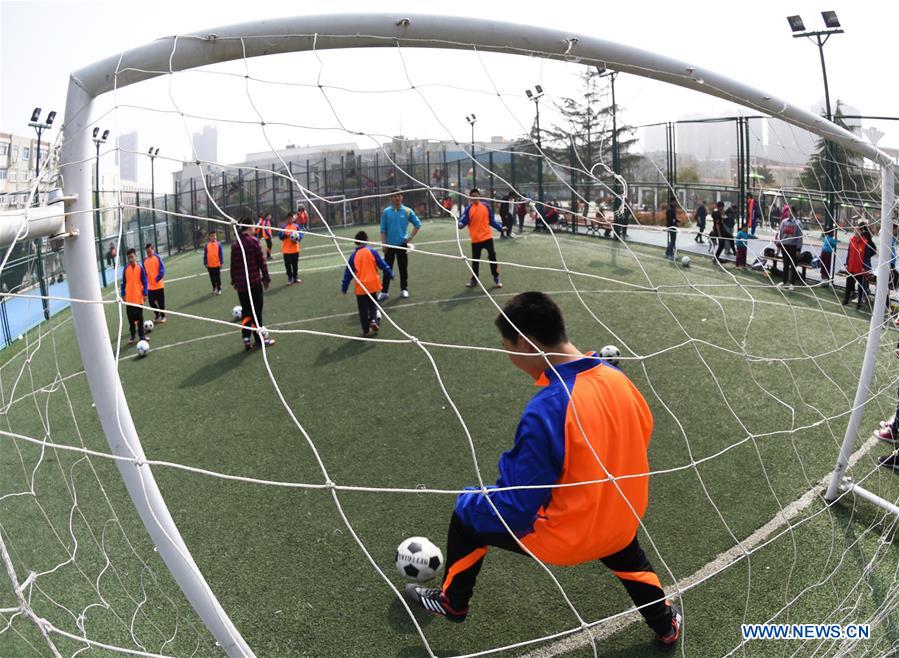 #CHINA-JIANGSU-AUTISTIC CHILDREN-FOOTBALL (CN)