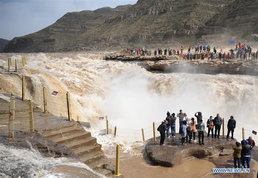 CHINA-SHAANXI-HUKOU WATERFALL-FLOOD (CN)