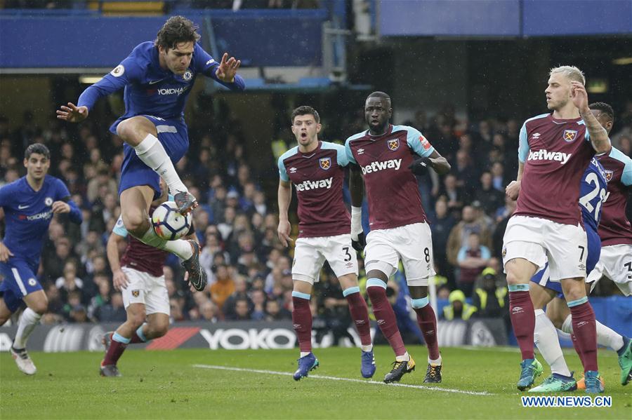 (SP)BRITAIN-LONDON-FOOTBALL-PREMIER LEAGUE-CHELSEA VS WEST HAM UNITED