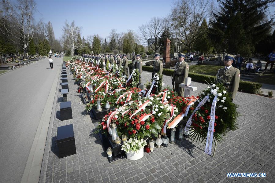 POLAND-WARSAW-PLANE CRASH-ANNIVERSARY-COMMEMORATION