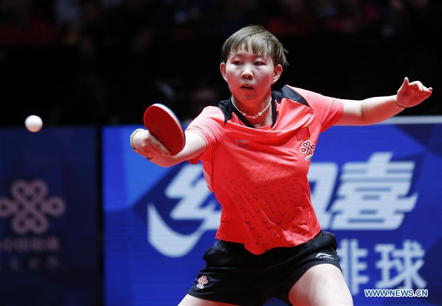 (SP)SWEDEN-HALMSTAD-ITTF WORLD TEAM CHAMPIONSHIPS 2018-WOMEN'S FINAL-CHN VS JPN