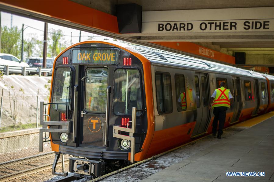 U.S.-BOSTON-CRRC-NEW TRAIN