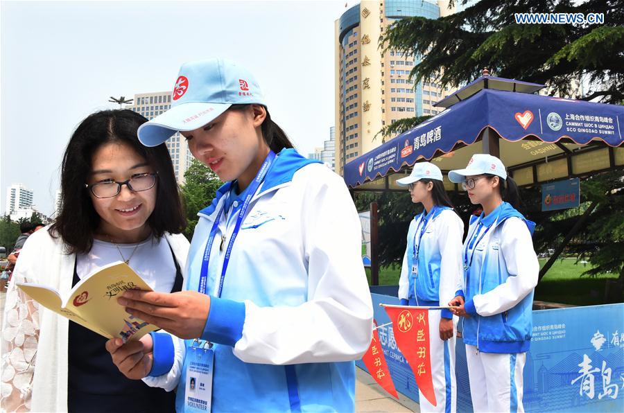 CHINA-QINGDAO-SCO-SUMMIT-VOLUNTEER (CN)