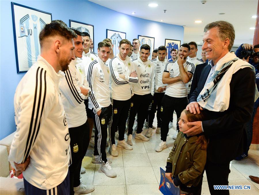 (SP)ARGENTINA-EZEIZA-WORLD CUP-MACRI