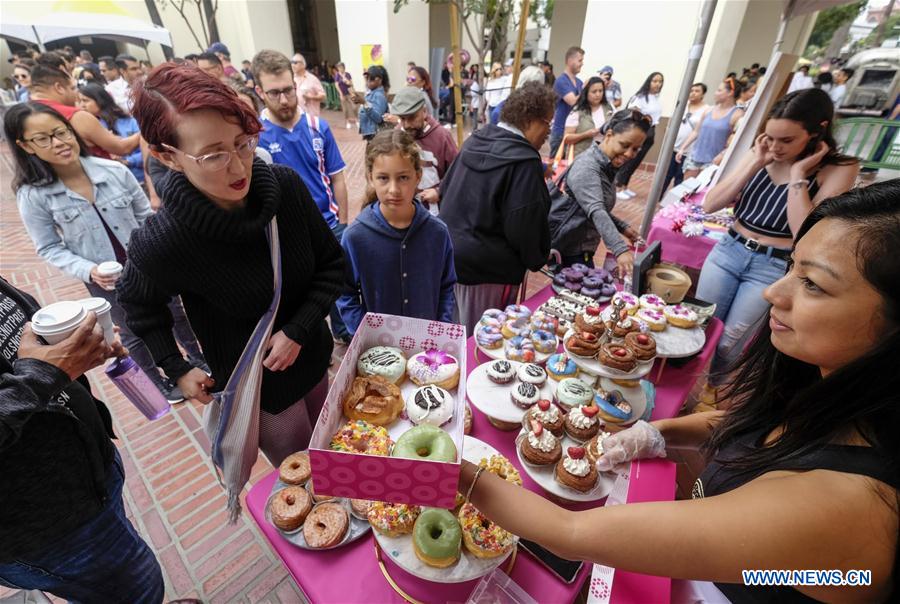 U.S.-LOS ANGELES-DONUT FESTIVAL