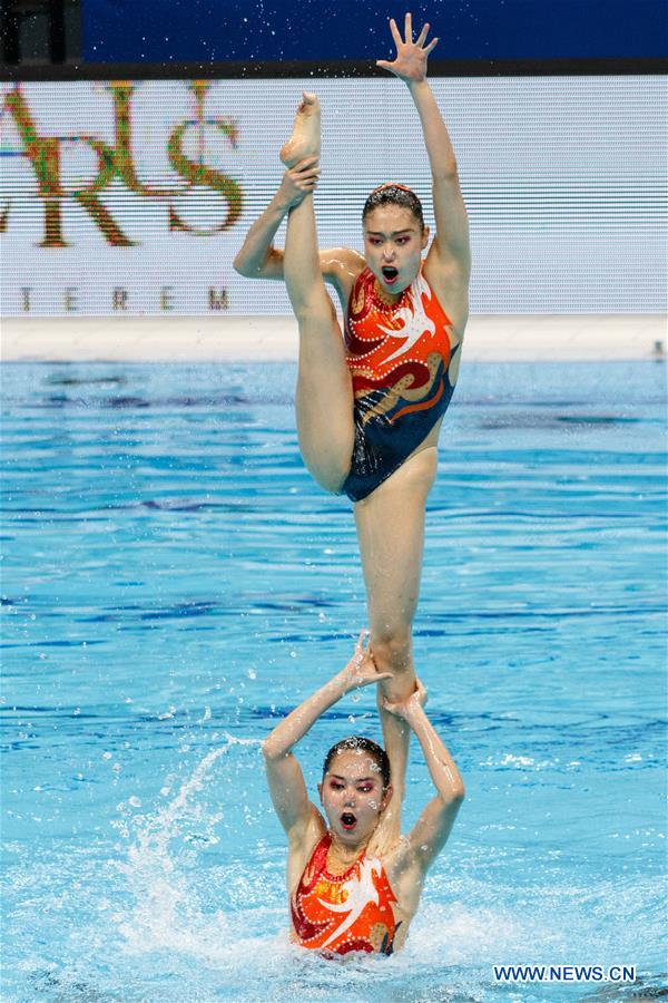 (SP)HUNGARY-BUDAPEST-FINA-ARTISTIC SWIMMING-WORLD CHAMPIONSHIPS-TEAM FREE