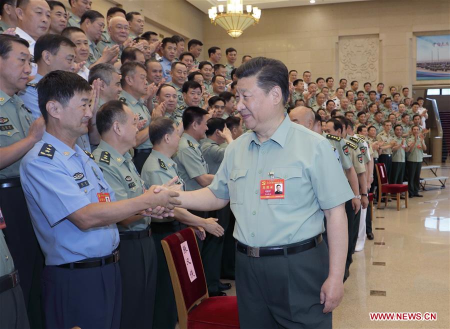 CHINA-BEIJING-XI JINPING-CMC MEETING (CN)