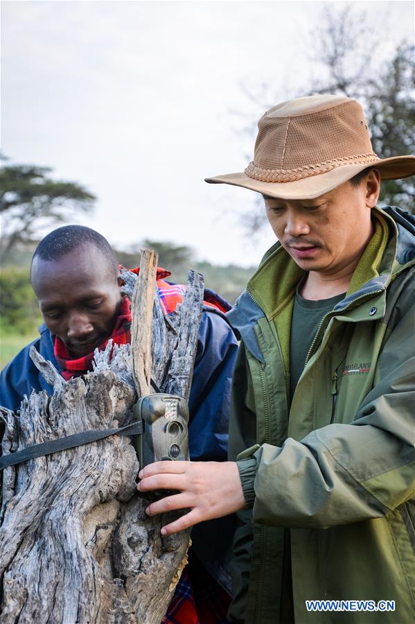 KENYA-MAASAI MARA-CHINESE WILDLIFE CONSERVATIONIST