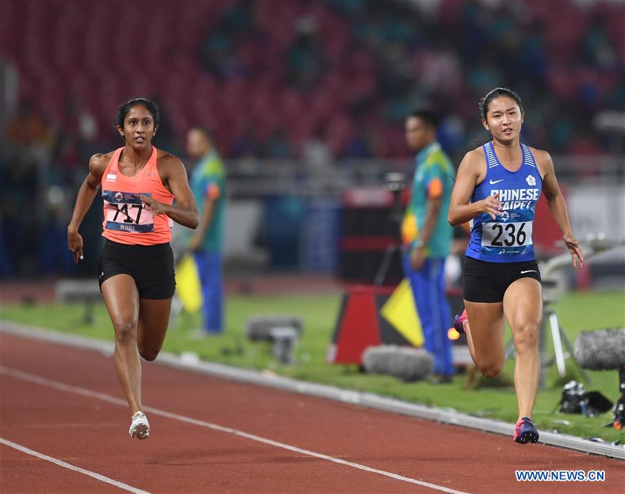 (SP)INDONESIA-JAKARTA-ASIAN GAMES-ATHLETICS-WOMEN'S 100M QUALIFICATION