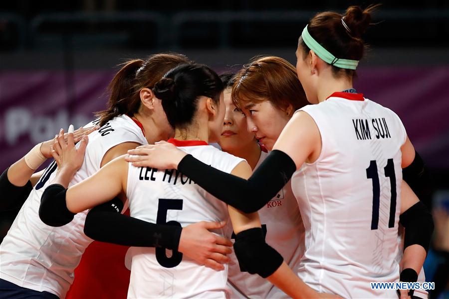 (SP)INDONESIA-JAKARTA-ASIAN GAMES-VOLLEYBALL-WOMEN'S BRONZE MEDAL