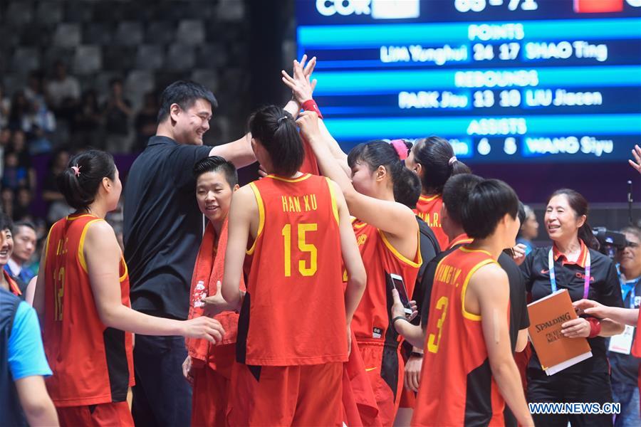 (SP)INDONESIA-JAKARTA-ASIAN GAMES-WOMEN'S BASKETBALL FINAL-CHINA VS COR