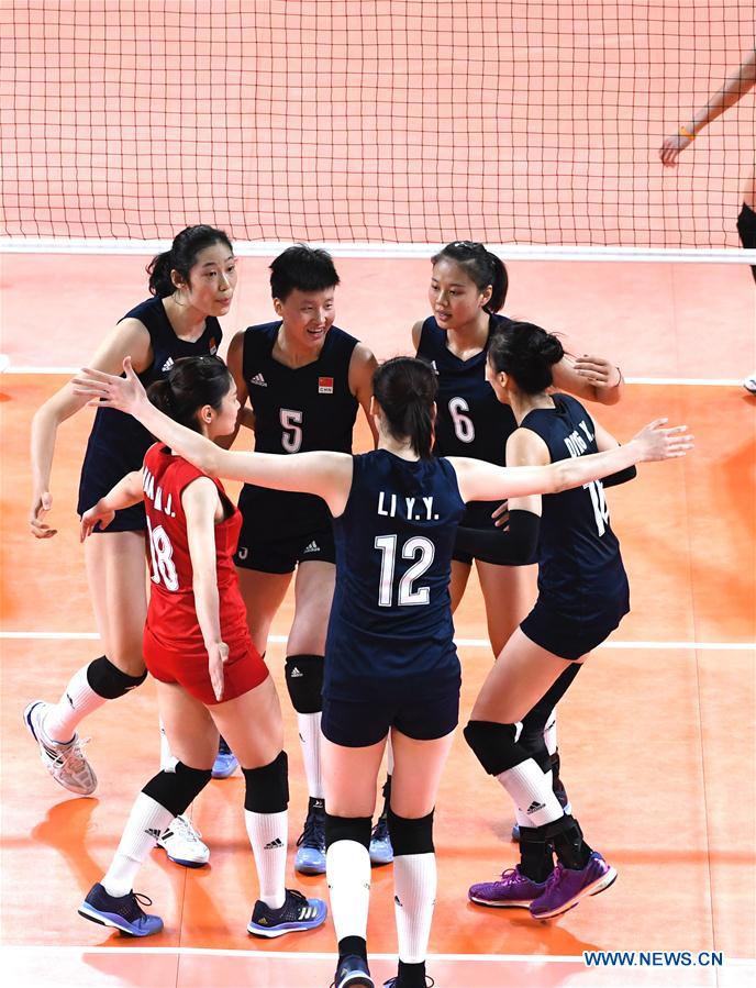 (SP)INDONESIA-JAKARTA-ASIAN GAMES-WOMEN'S VOLLEYBALL FINAL-CHINA VS THAILAND