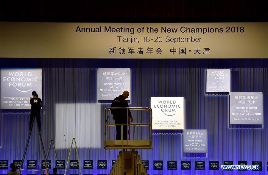 CHINA-TIANJIN-SUMMER DAVOS FORUM-PREPARATION (CN)