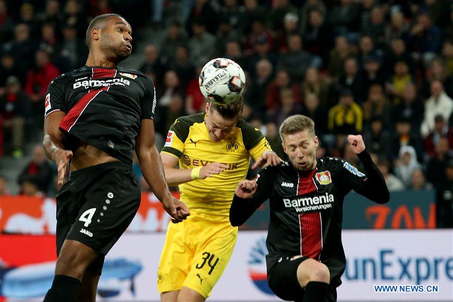 (SP)GERMANY-LEVERKUSEN-SOCCER-BUNDESLIGA-LEVERKUSEN VS DORTMUND