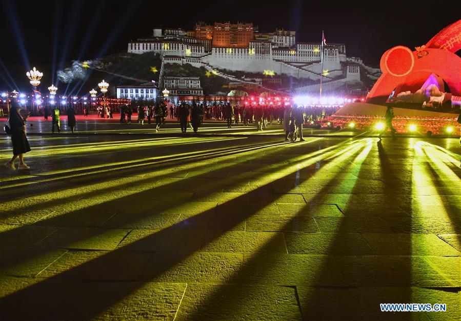 CHINA-LHASA-POTALA PALACE-LIGHT SHOW (CN)