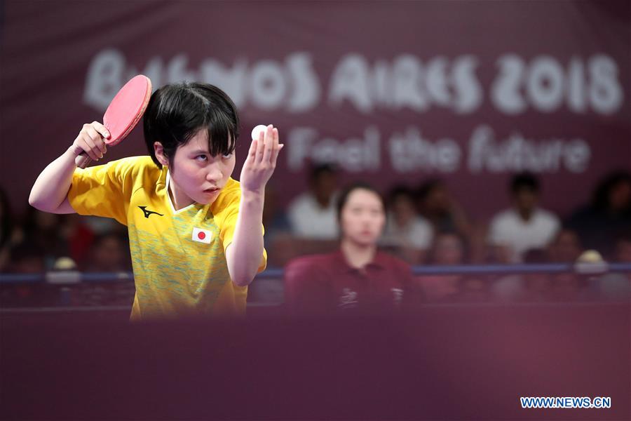 (SP)ARGENTINA-BUENOS AIRES-SUMMER YOUTH OLYMPIC GAMES-TABLE TENNIS