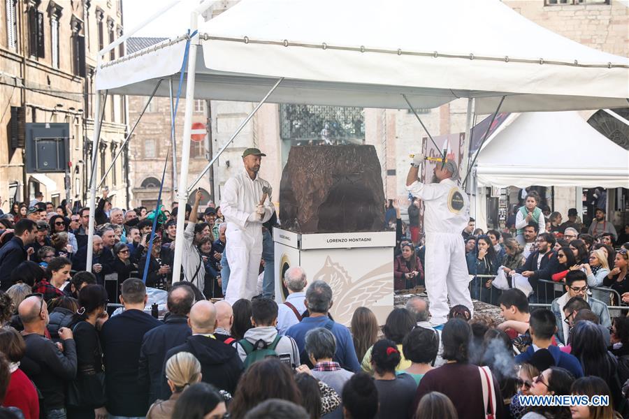 ITALY-PERUGIA-CHOCOLATE FESTIVAL