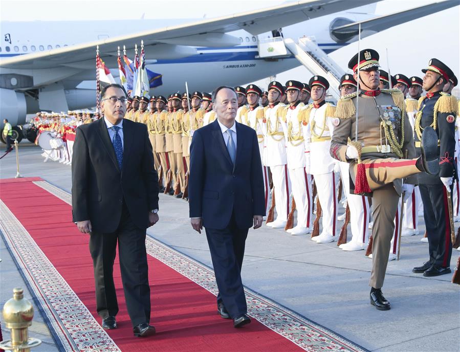 CHINA-EGYPT-WANG QISHAN-VISIT