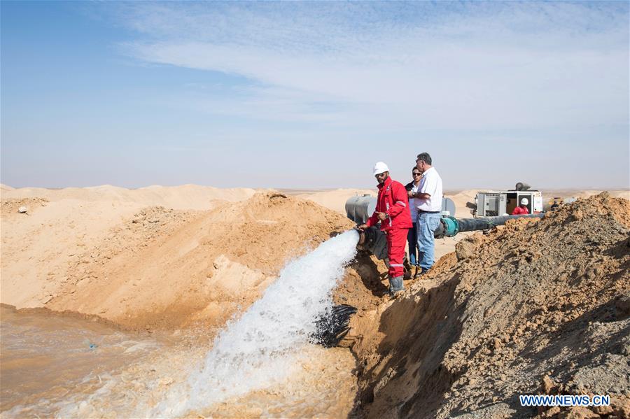 EGYPT-MINYA-CHINA-ZPEC-DESERT-WELLS