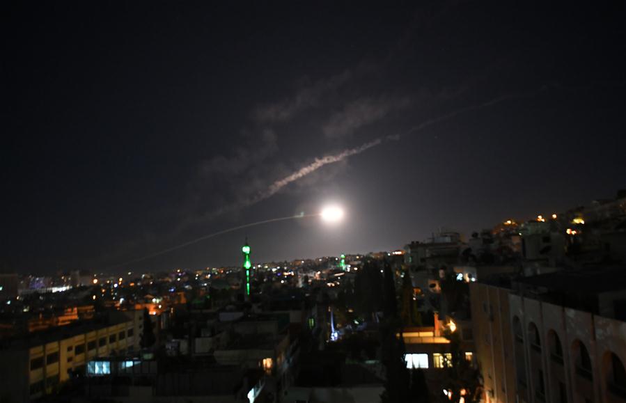 SYRIA-DAMASCUS-AIR DEFENSES-MISSILES-INTERCEPTION