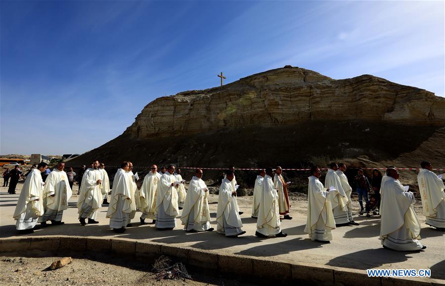 JORDAN-BALQA GOVERNORATE-BAPTISM SITE-EPIPHANY-MASS