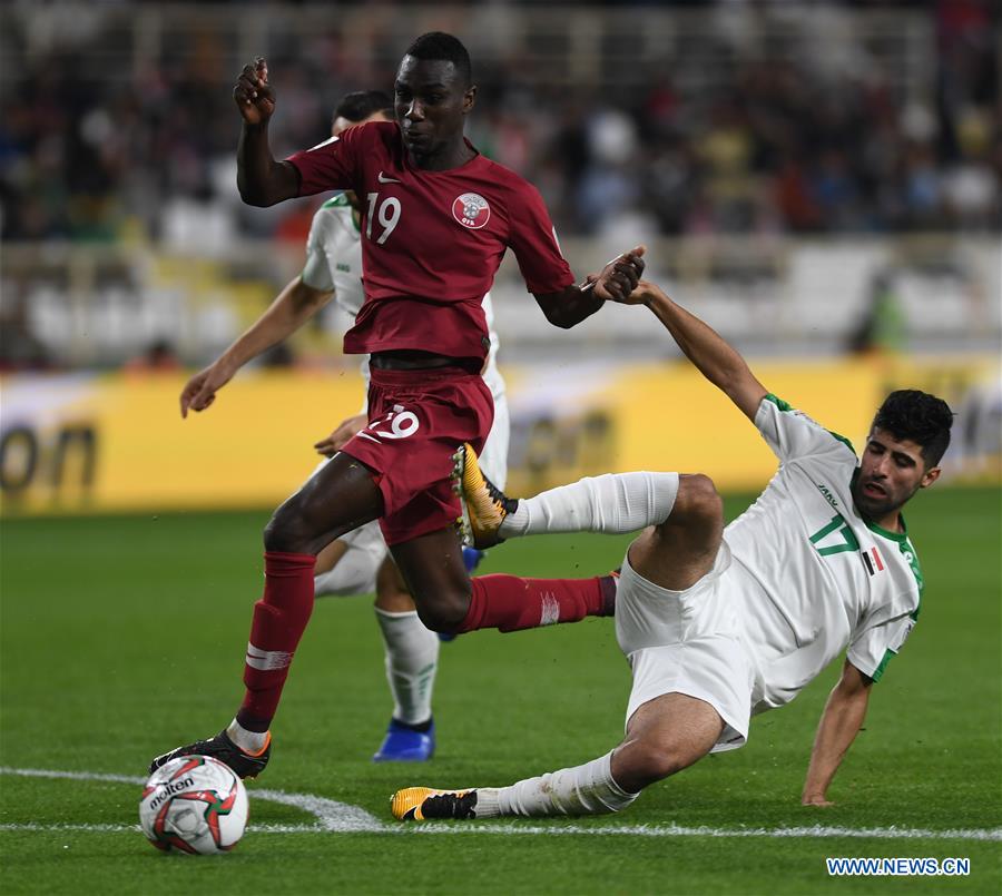 (SP)UAE-ABU DHABI-FOOTBALL-ASIAN CUP-QATAR-IRAQ