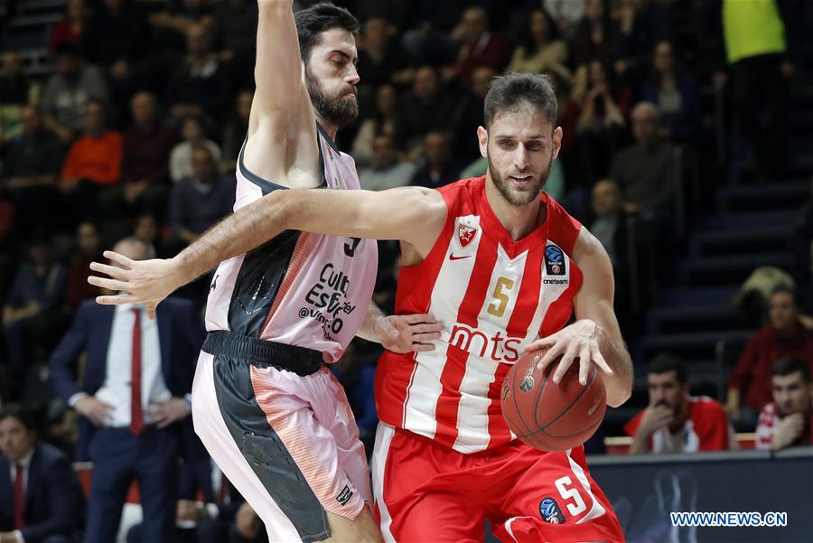 (SP)SERBIA-BELGRADE-BASKETBALL-EUROCUP-CRVENA ZVEZDA VS VALENCIA