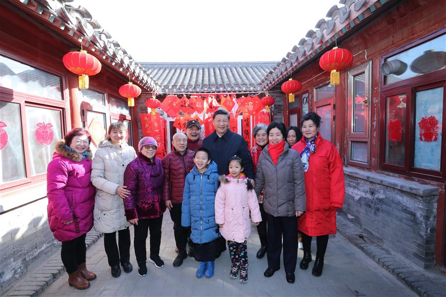 CHINA-BEIJING-XI JINPING-LUNAR NEW YEAR-VISIT (CN)