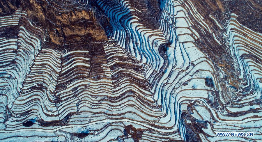 CHINA-HEBEI-TERRACED FIELD-SNOW (CN)