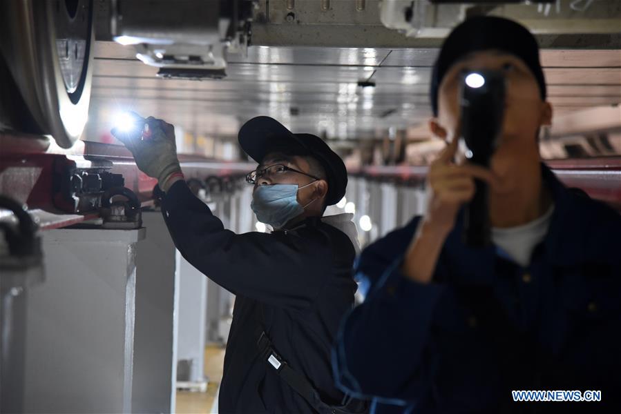 CHINA-SHANDONG-HIGH SPEED TRAIN-MAINTENANCE (CN)