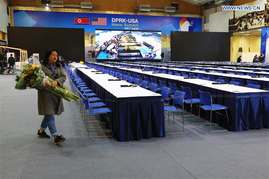 VIETNAM-HANOI-DPRK-U.S.-SUMMIT-INTERNATIONAL MEDIA CENTER