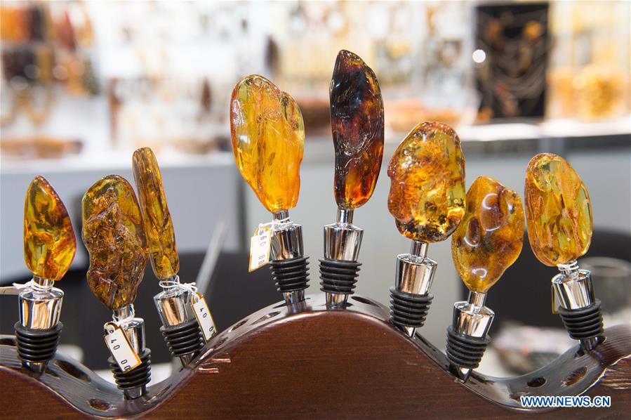 LITHUANIA-VILNIUS-JEWELRY SHOW-AMBER