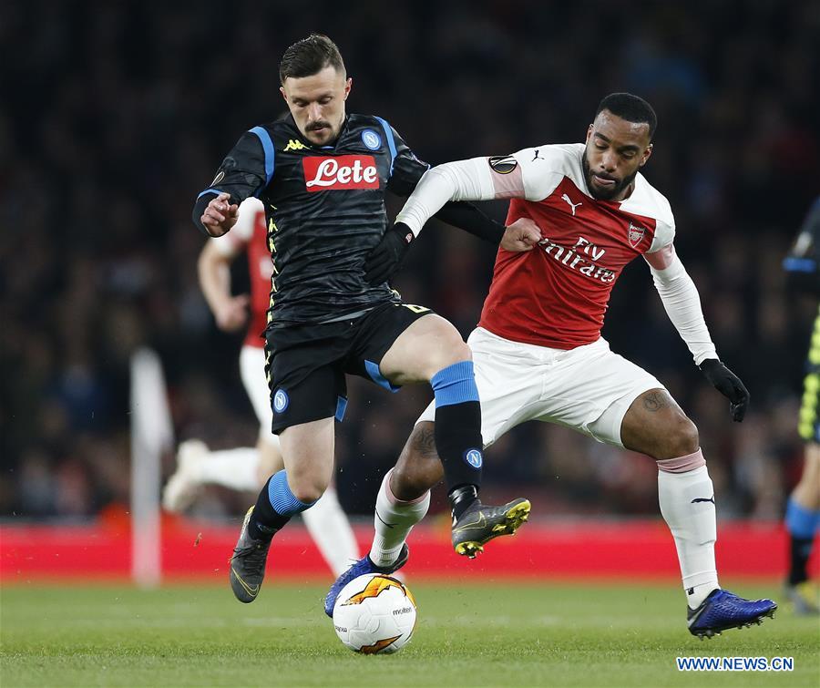 (SP)BRITAIN-LONDON-FOOTBALL-EUROPA LEAGUE-ARSENAL VS NAPOLI