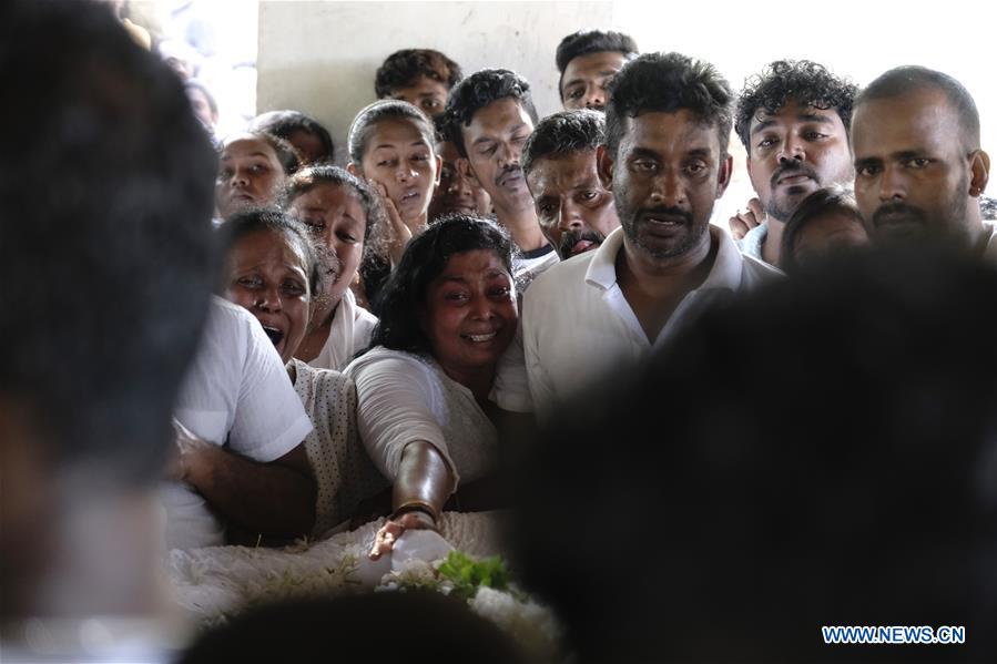 SRI LANKA-COLOMBO-BLASTS-VICTIMS-FUNERAL