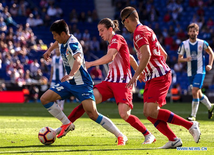 (SP)SPAIN-BARCELONA-SOCCER-SPANISH LEAGUE-ESPANYOL VS ATLETICO MADRID