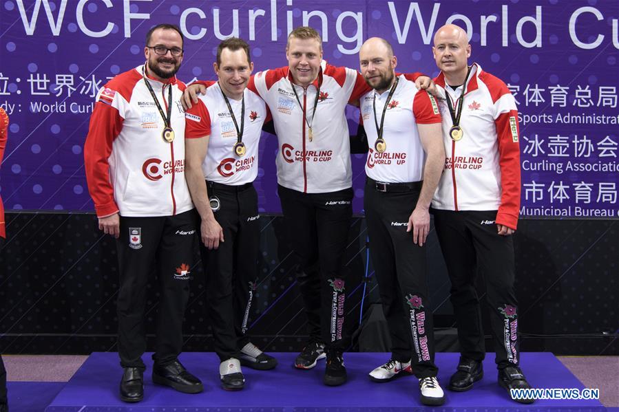 (SP)CHINA-BEIJING-CURLING-WCF WORLD CUP-GRAND FINAL-MEN'S FINAL