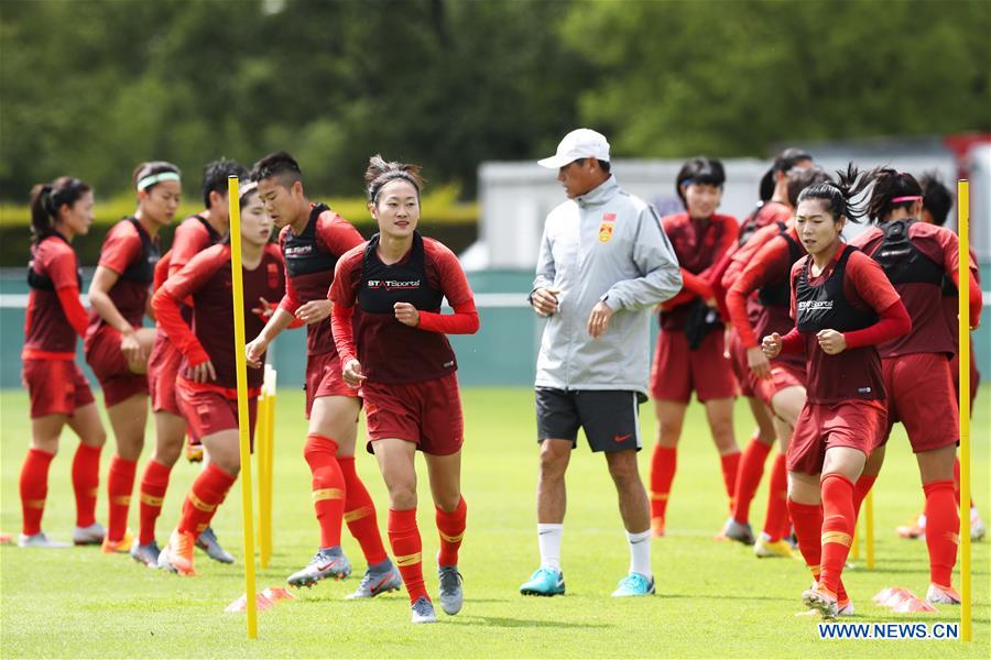 (SP)FRANCE-FOUGERES-2019 FIFA WOMEN'S WORLD CUP-CHINA-TRAINING SESSION