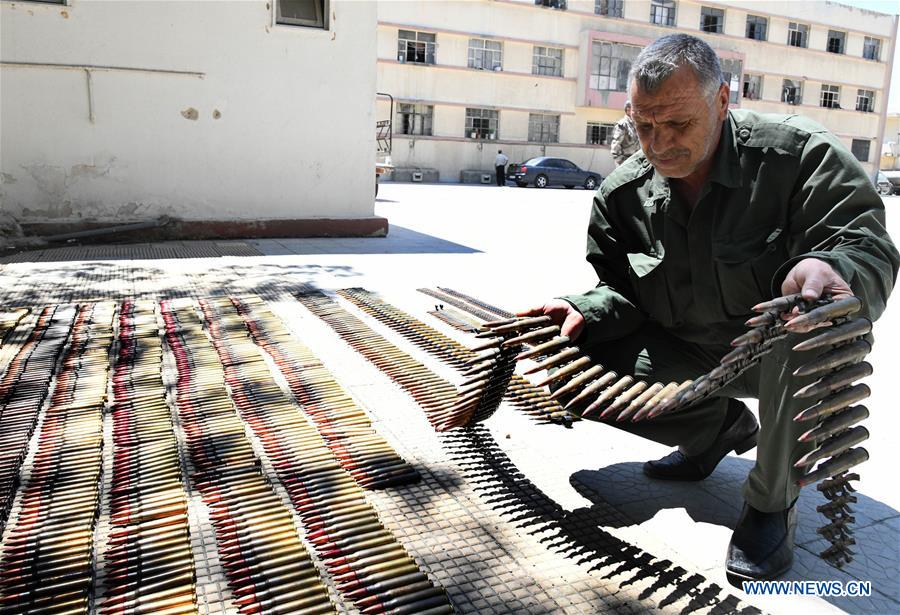 SYRIA-DAMASCUS-CONFISCATED WEAPONS