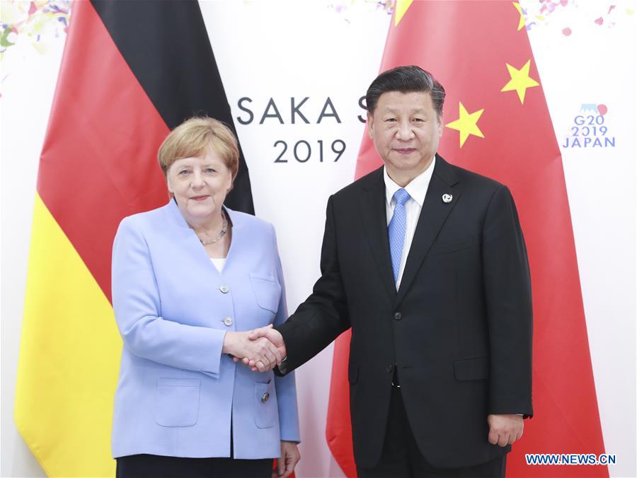 JAPAN-OSAKA-XI JINPING-ANGELA MERKEL-MEETING