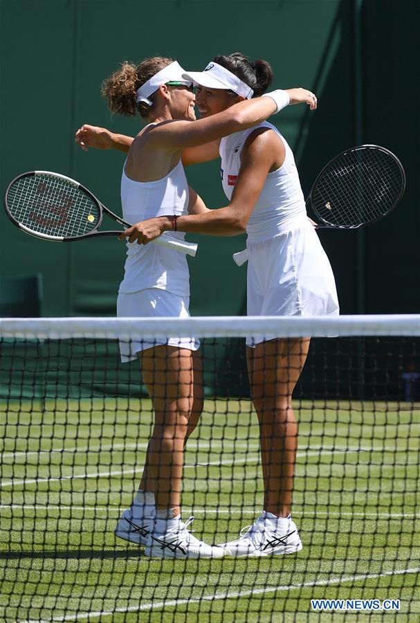 (SP)BRITAIN-LONDON-TENNIS-WIMBLEDON-WOMEN'S DOUBLES