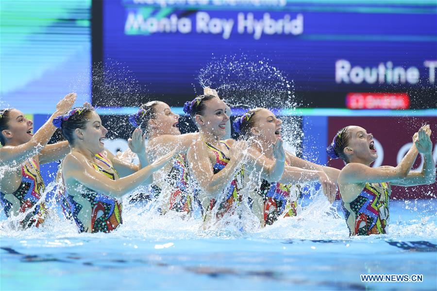 (SP)SOUTH KOREA-GWANGJU-FINA WORLD CHAMPIONSHIPS-ARTISTIC SWIMMING-TEAM TECHNICAL PRELIMINARY